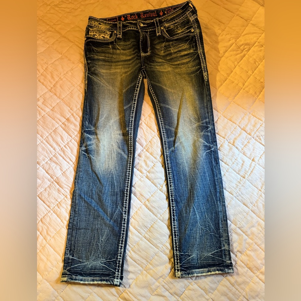 Rock Revival Distressed Denim Jeans